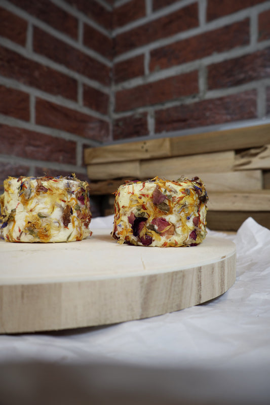 Crottin aux fleurs fromage de chèvre