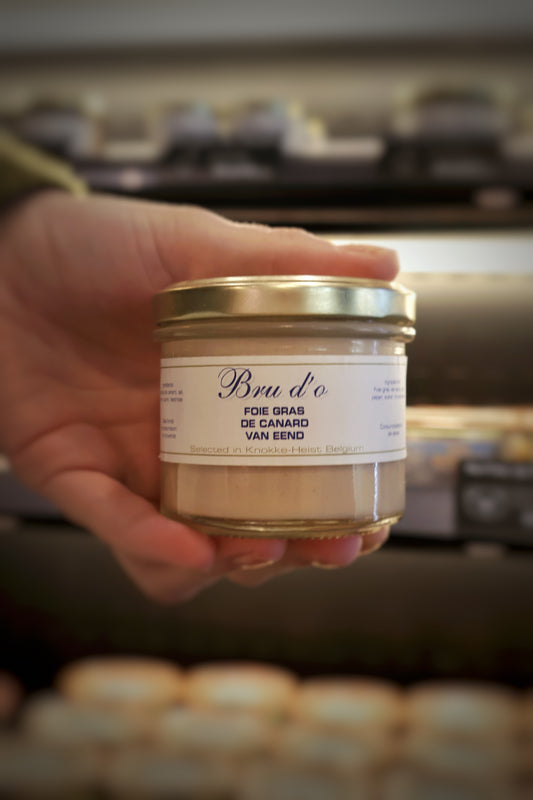 Foie gras de canard en bocal recette artisanale belge Knokke-Heist