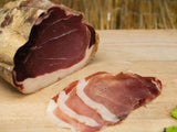 Fiocchetto, cuisse de porc maigre salée et affinée, Fontanellato, Italie