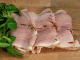 Prosciutto Cotto a base di erbe e spezie, jambon cuit aux herbes et épices, Castelnuovo, Italie