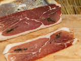 Prosciutto Crudo Al Tartufo, jambon cru à la crème de truffe d'été, Castelnuovo, Italie